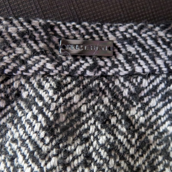 Pink Tartan Herringbone Tweed Skirt - Picture 8 of 8